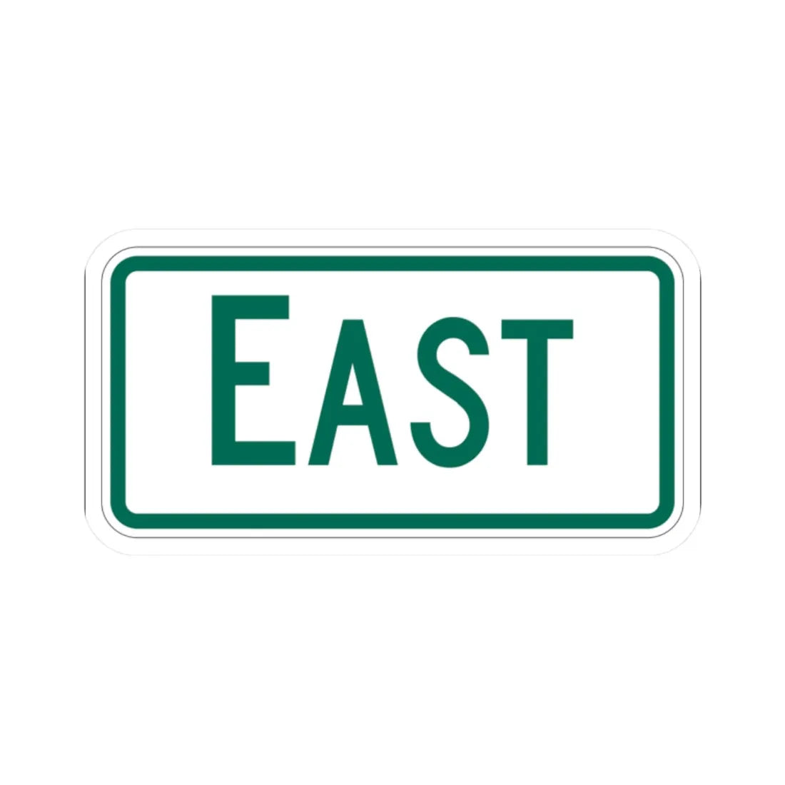 East plate Vermont (Vermont) (Road Sign) STICKER Vinyl Kiss-Cut Decal 2 Inch White - The Sticker Space