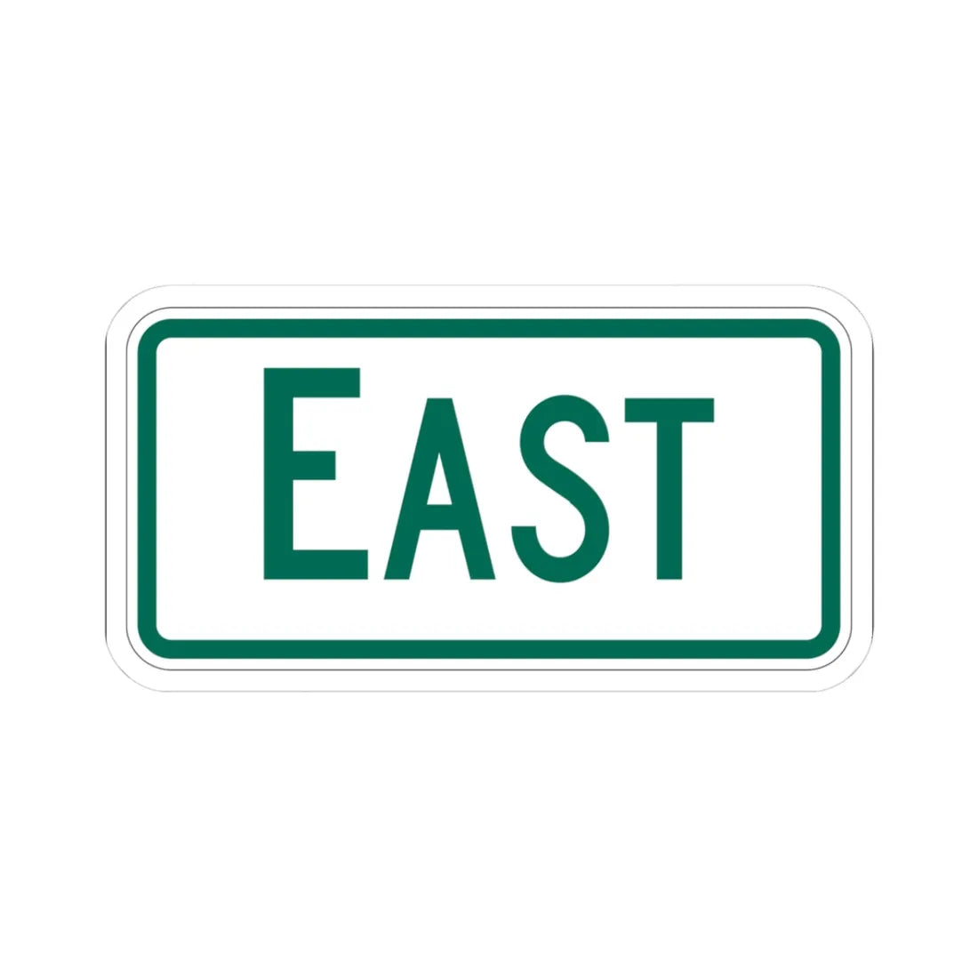 East plate Vermont (Vermont) (Road Sign) STICKER Vinyl Kiss-Cut Decal 3 Inch White - The Sticker Space