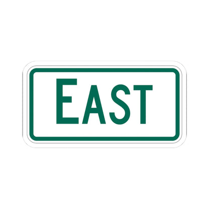 East plate Vermont (Vermont) (Road Sign) STICKER Vinyl Kiss-Cut Decal 3 Inch White - The Sticker Space
