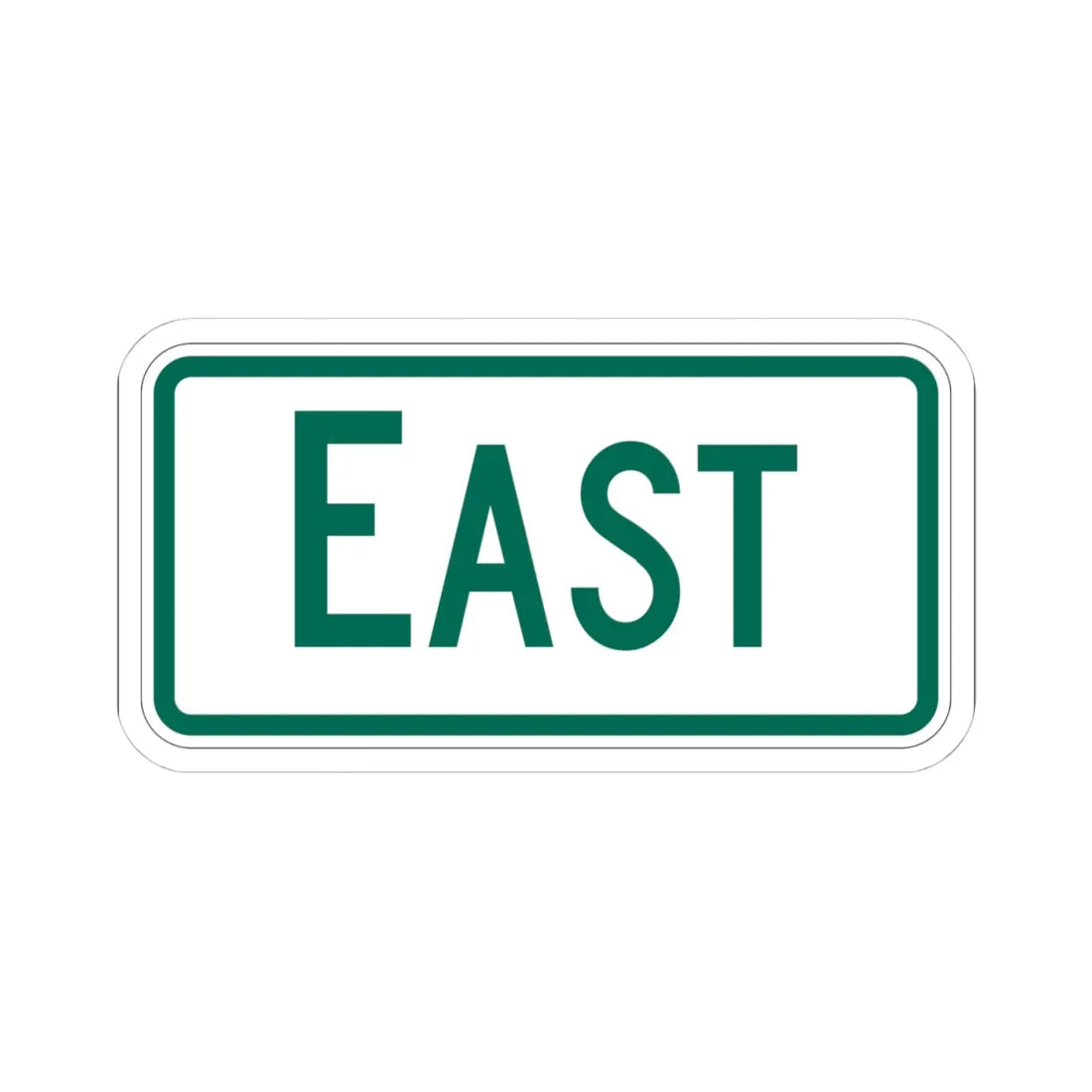 East plate Vermont (Vermont) (Road Sign) STICKER Vinyl Kiss-Cut Decal 4 Inch White - The Sticker Space