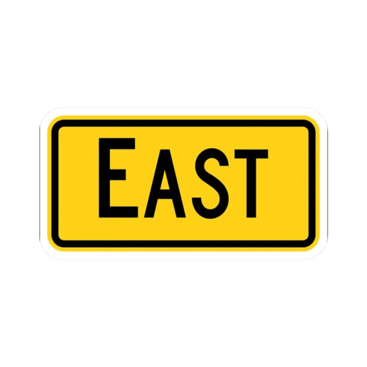 East plate Wyoming (Wyoming) (Road Sign) STICKER Vinyl Kiss-Cut Decal 2 Inch White - The Sticker Space