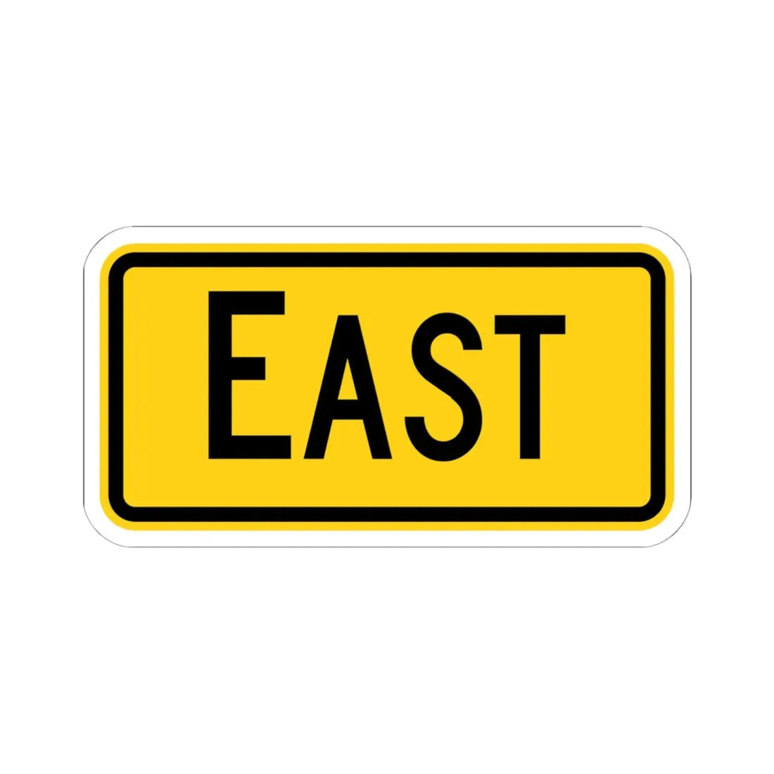 East plate Wyoming (Wyoming) (Road Sign) STICKER Vinyl Kiss-Cut Decal 6 Inch White - The Sticker Space