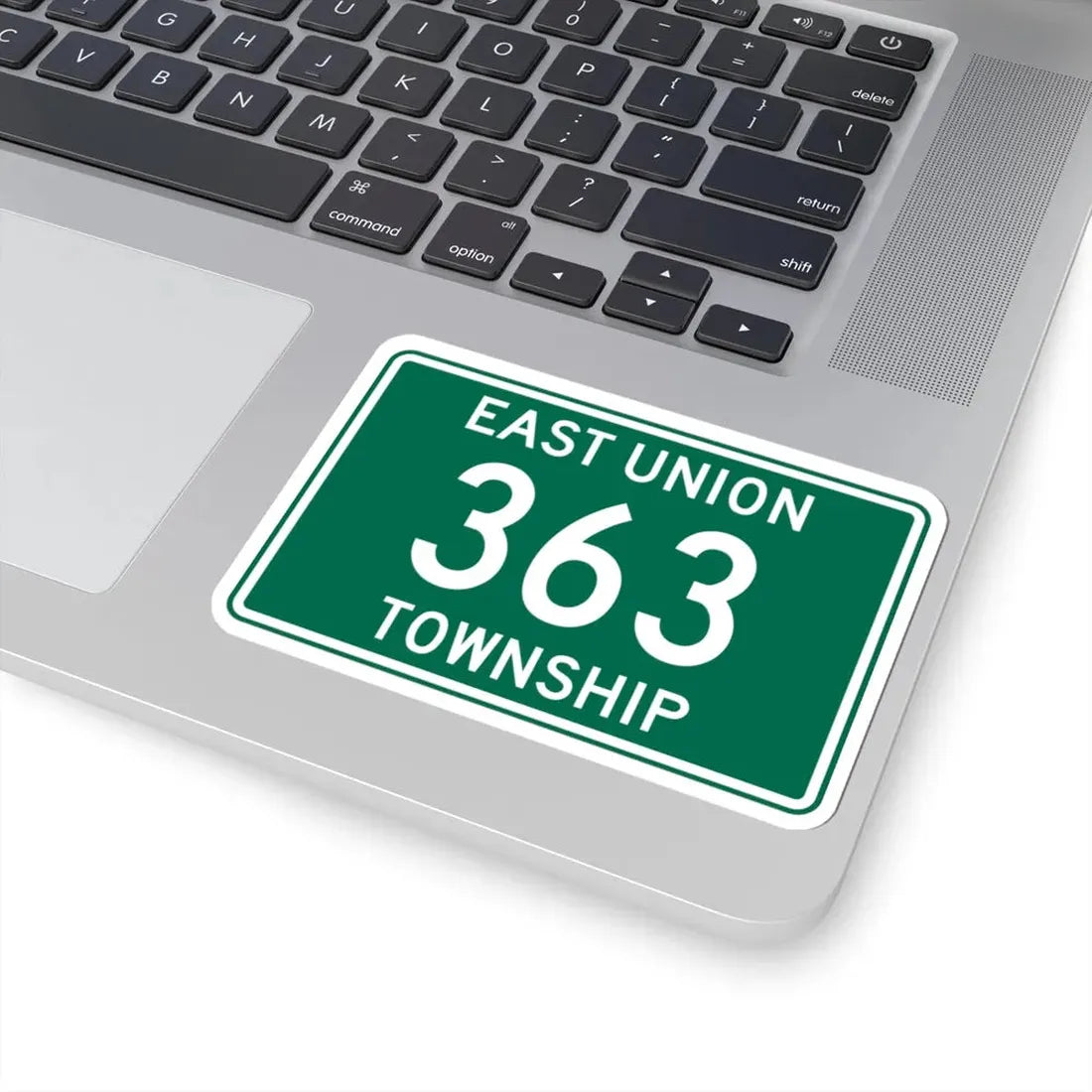East Union Township Route 363 Wayne County Ohio (Ohio) (Road Sign) STICKER Vinyl Kiss-Cut Decal - The Sticker Space