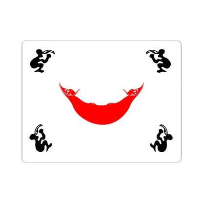 Easter Island flag 1876 to 1888 (Chile) STICKER Vinyl Kiss-Cut Decal 3 Inch White - The Sticker Space