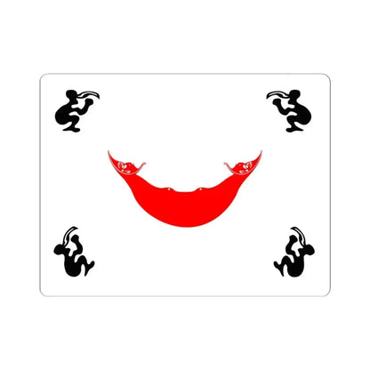 Easter Island flag 1876 to 1888 (Chile) STICKER Vinyl Kiss-Cut Decal 4 Inch White - The Sticker Space