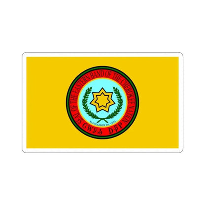 Eastern Band Cherokee Flag STICKER Vinyl Die-Cut Decal 3 Inch - The Sticker Space