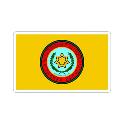 Eastern Band Cherokee Flag STICKER Vinyl Die-Cut Decal 4 Inch - The Sticker Space