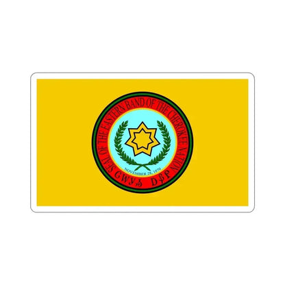 Eastern Band Cherokee Flag STICKER Vinyl Die-Cut Decal 6 Inch - The Sticker Space