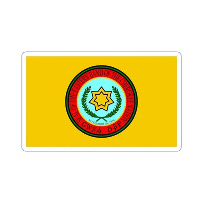 Eastern Band Cherokee Flag STICKER Vinyl Die-Cut Decal 6 Inch - The Sticker Space