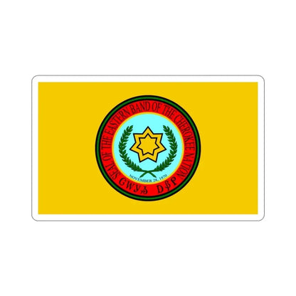 Eastern Band Cherokee Flag STICKER Vinyl Die-Cut Decal - The Sticker Space