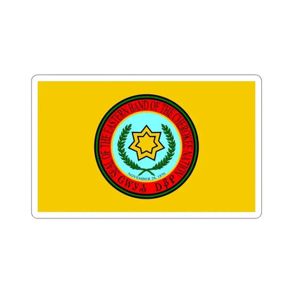 Eastern Band Cherokee Flag STICKER Vinyl Die-Cut Decal - The Sticker Space