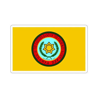 Eastern Band Cherokee Flag STICKER Vinyl Die-Cut Decal - The Sticker Space