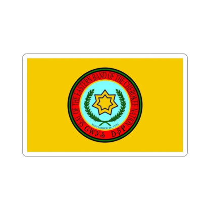 Eastern Band Cherokee Flag STICKER Vinyl Die-Cut Decal - The Sticker Space