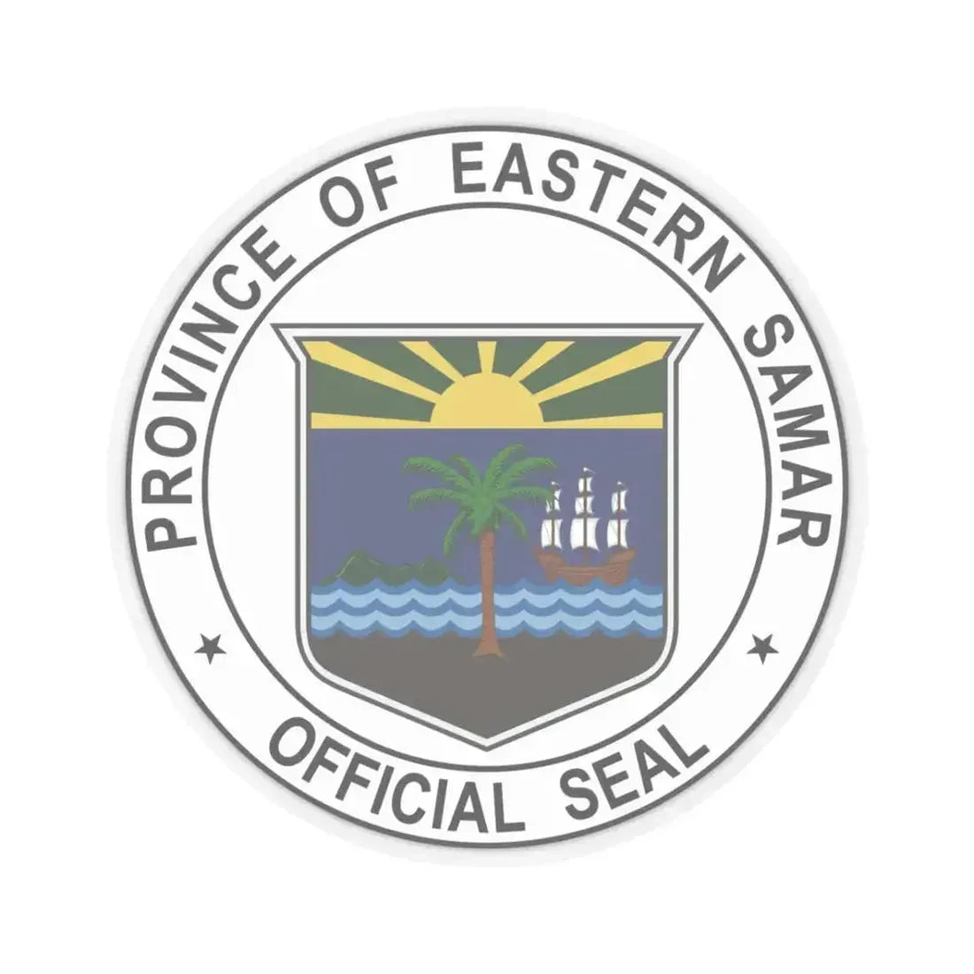 Eastern Samar Seal (Philippines) STICKER Vinyl Kiss-Cut Decal 3 Inch Transparent - The Sticker Space