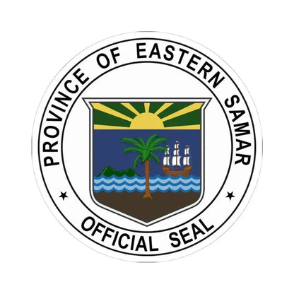 Eastern Samar Seal (Philippines) STICKER Vinyl Kiss-Cut Decal 4 Inch White - The Sticker Space