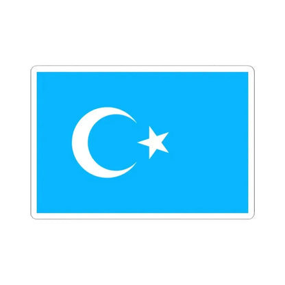 Eastern Turkistan Flag (China) STICKER Vinyl Kiss-Cut Decal 2 Inch White - The Sticker Space