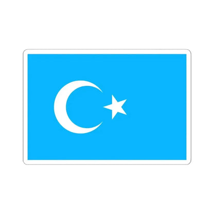 Eastern Turkistan Flag (China) STICKER Vinyl Kiss-Cut Decal 6 Inch White - The Sticker Space