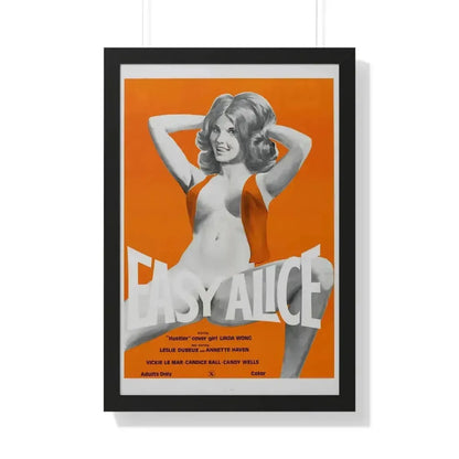 EASY ALICE 1976 - Framed Movie Poster 20" x 30" Black - The Sticker Space
