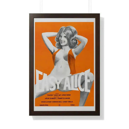 EASY ALICE 1976 - Framed Movie Poster 20" x 30" Walnut - The Sticker Space