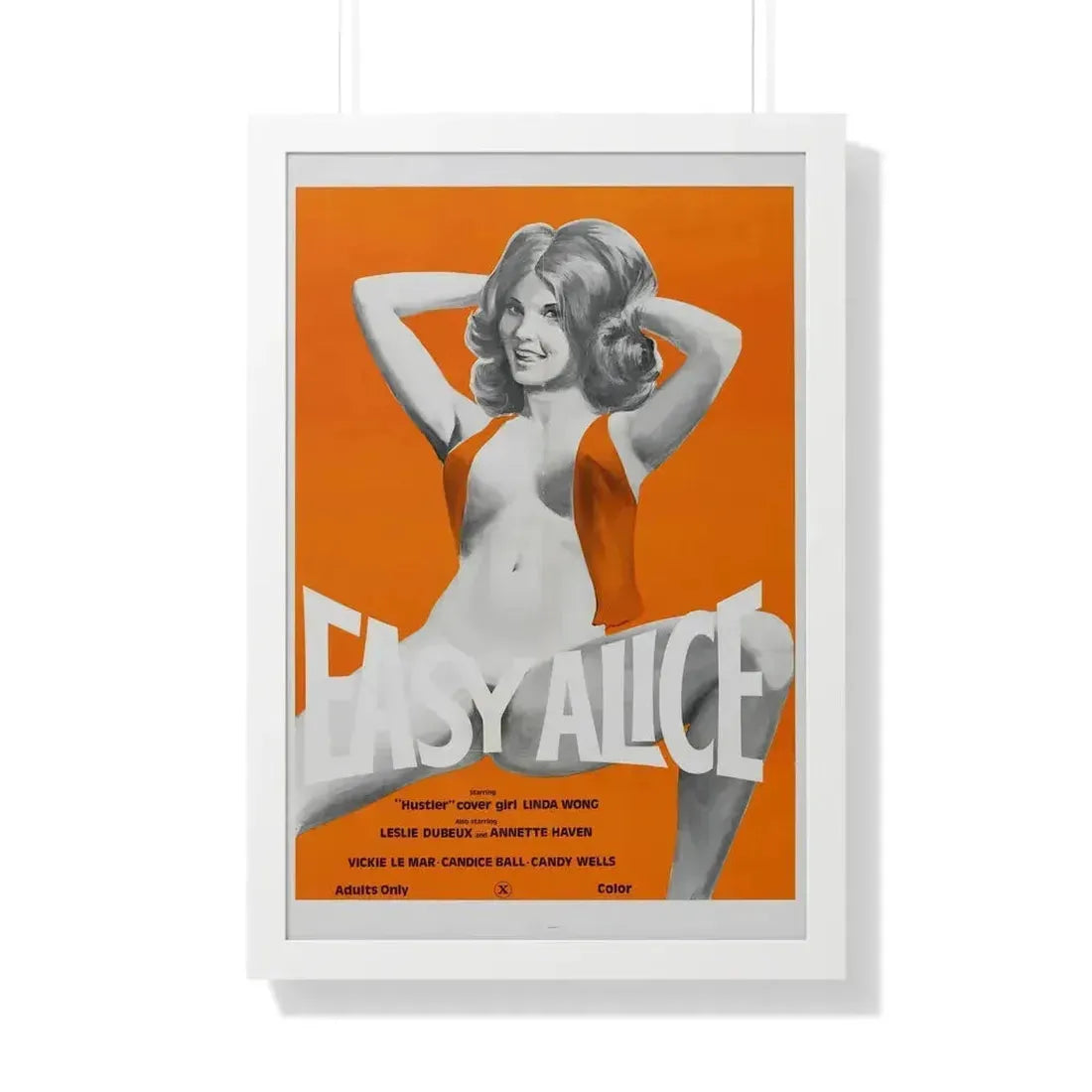 EASY ALICE 1976 - Framed Movie Poster 20" x 30" White - The Sticker Space