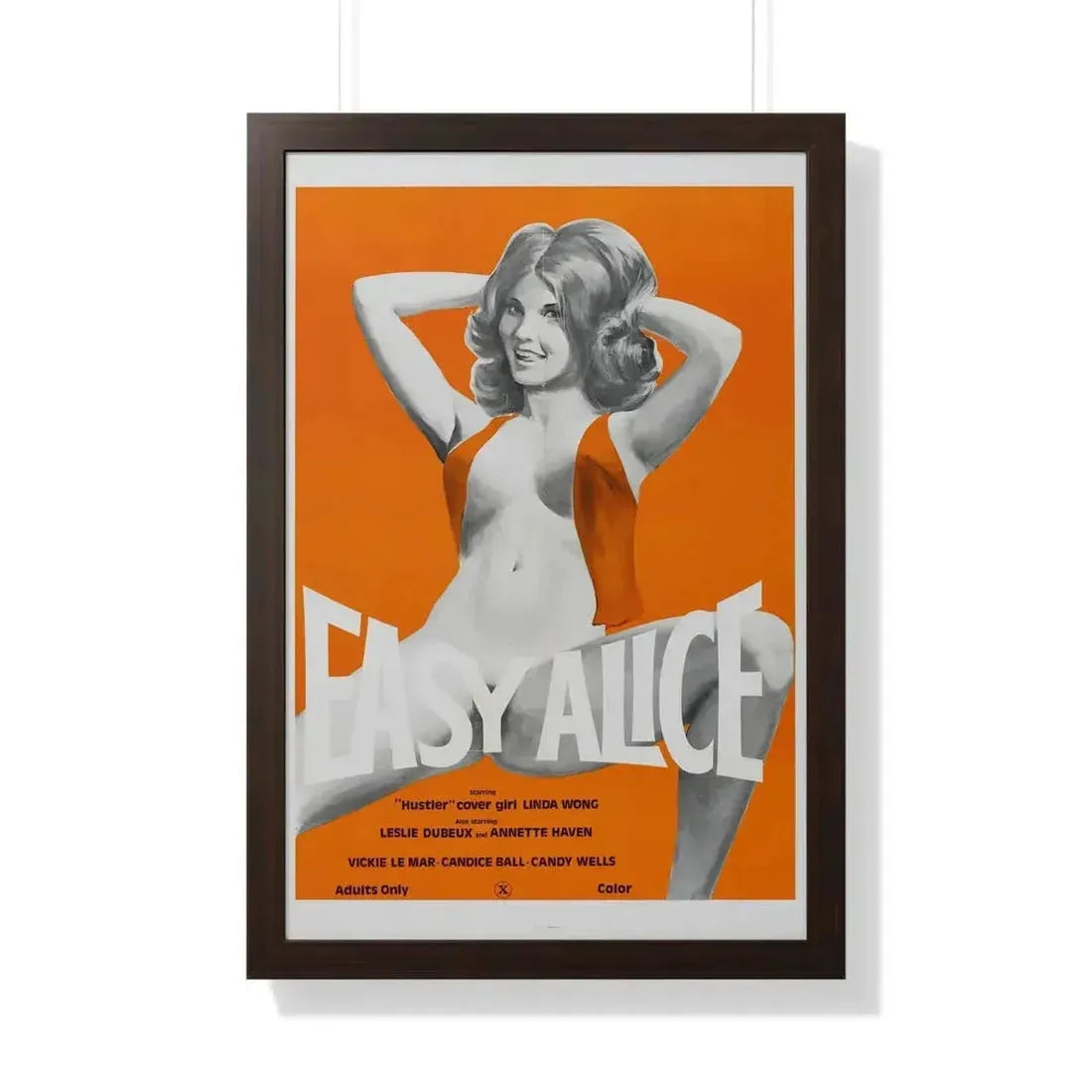 EASY ALICE 1976 - Framed Movie Poster - The Sticker Space