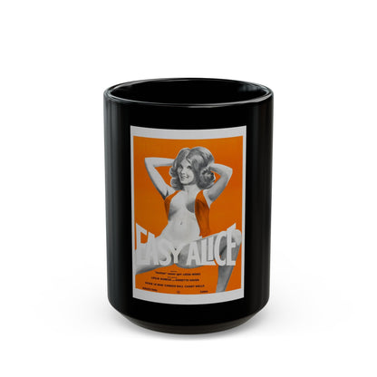 EASY ALICE 1976 Movie Poster - Black Coffee Mug-15oz-The Sticker Space