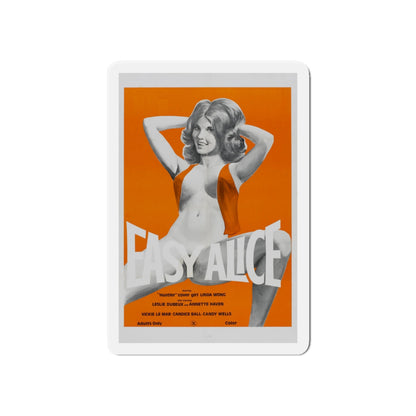 EASY ALICE 1976 Movie Poster - Die-Cut Magnet-6 × 6"-The Sticker Space