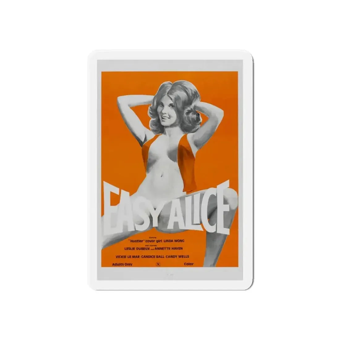EASY ALICE 1976 Movie Poster - Refrigerator Magnet - The Sticker Space