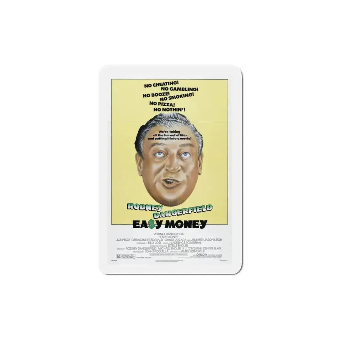 Easy Money 1983 Movie Poster Refrigerator Magnet 3 Inch - The Sticker Space