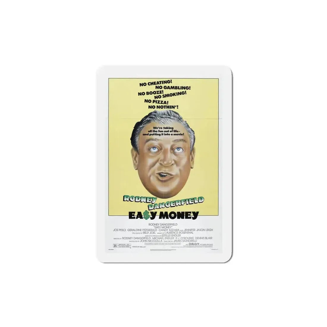 Easy Money 1983 Movie Poster Refrigerator Magnet 4 Inch - The Sticker Space
