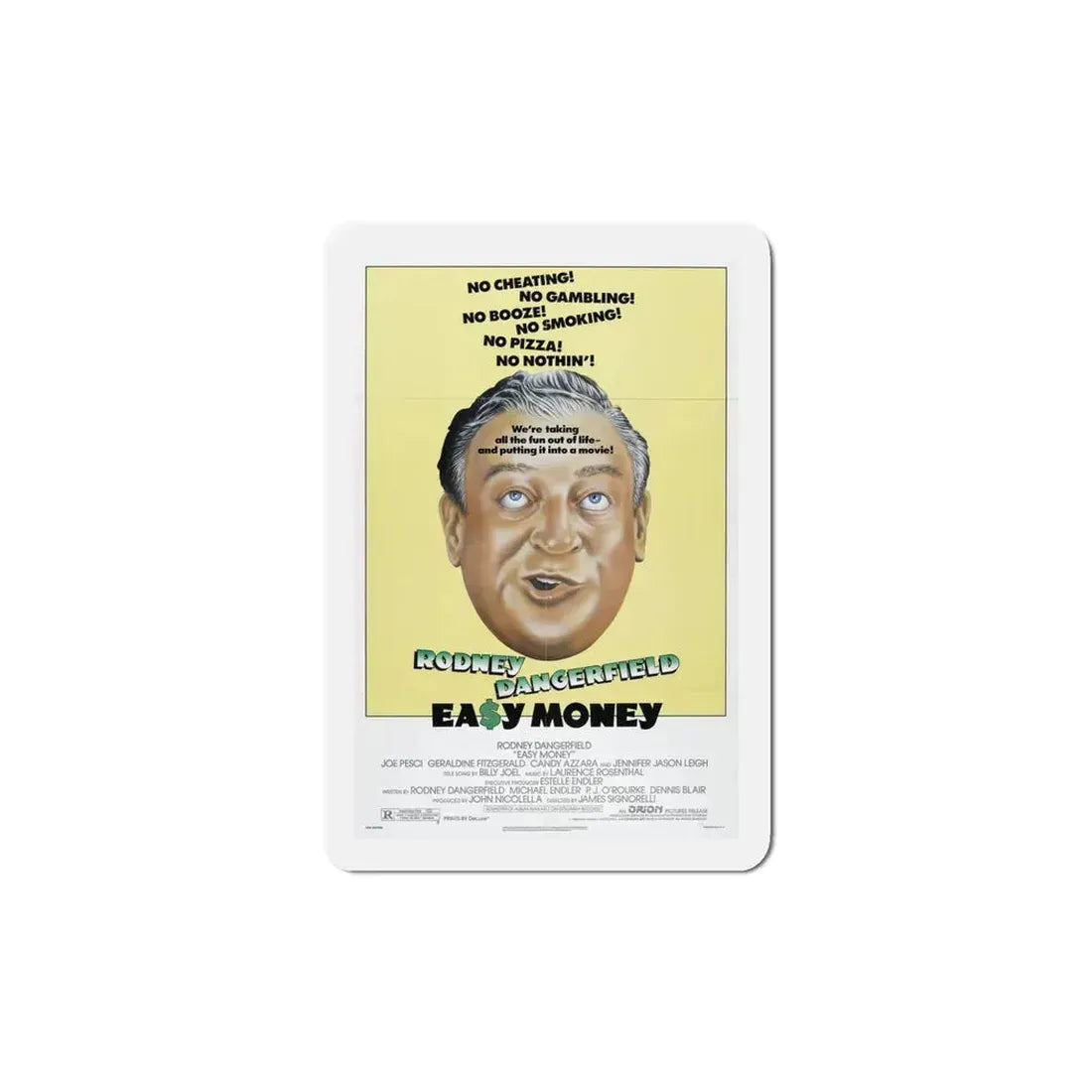 Easy Money 1983 Movie Poster Refrigerator Magnet 5 Inch - The Sticker Space