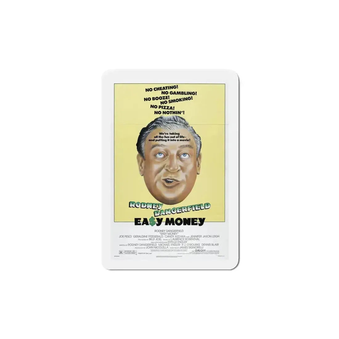 Easy Money 1983 Movie Poster Refrigerator Magnet 6 Inch - The Sticker Space