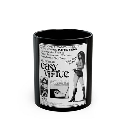 EASY VIRTUE 1972 Movie Poster - Black Coffee Mug-11oz-The Sticker Space