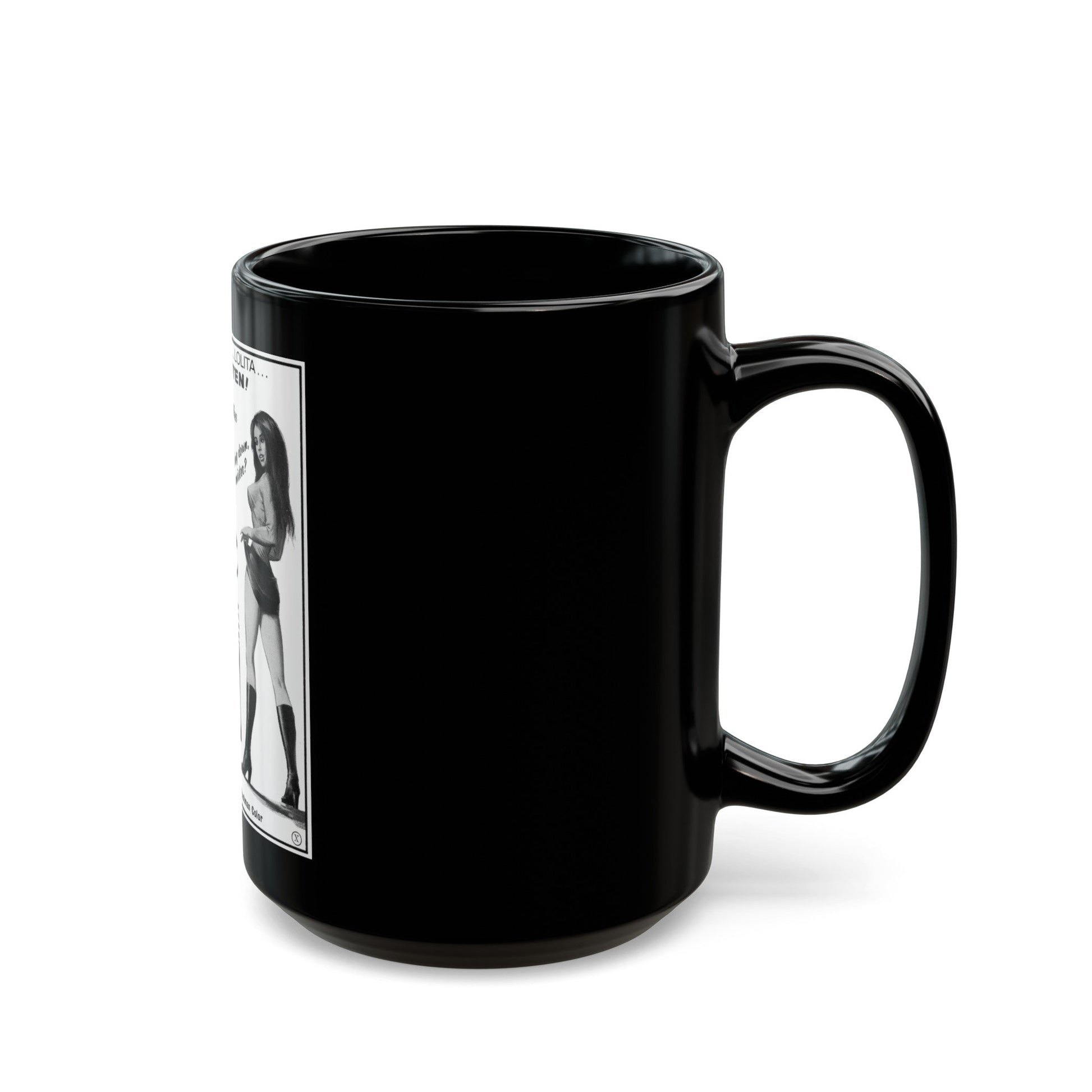 EASY VIRTUE 1972 Movie Poster - Black Coffee Mug-The Sticker Space