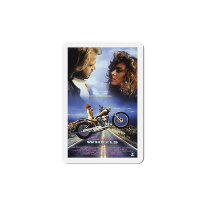 Easy Wheels 1989 Movie Poster Die-Cut Magnet-5" x 5"-The Sticker Space