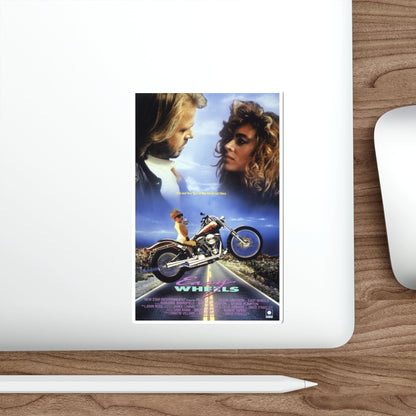 Easy Wheels 1989 Movie Poster STICKER Vinyl Die-Cut Decal-The Sticker Space