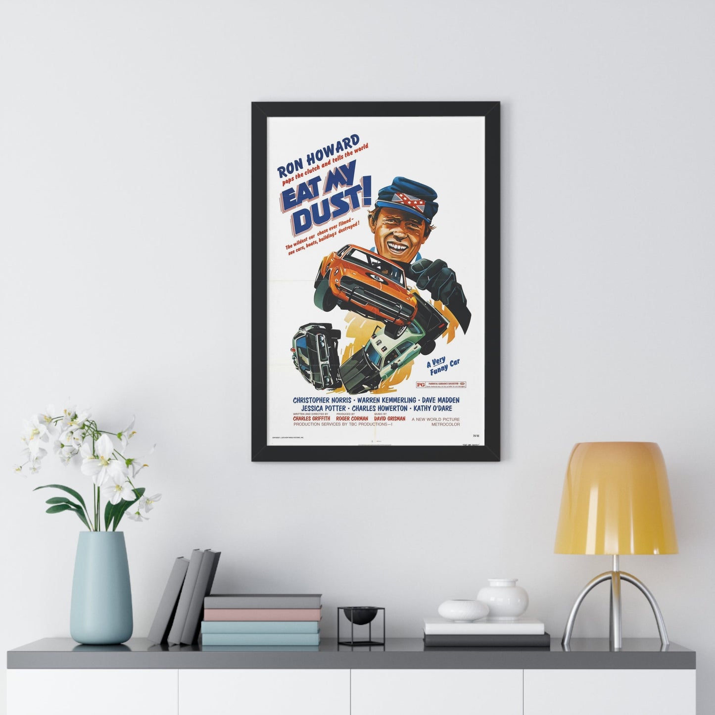 EAT MY DUST 1976 - Framed Movie Poster-The Sticker Space