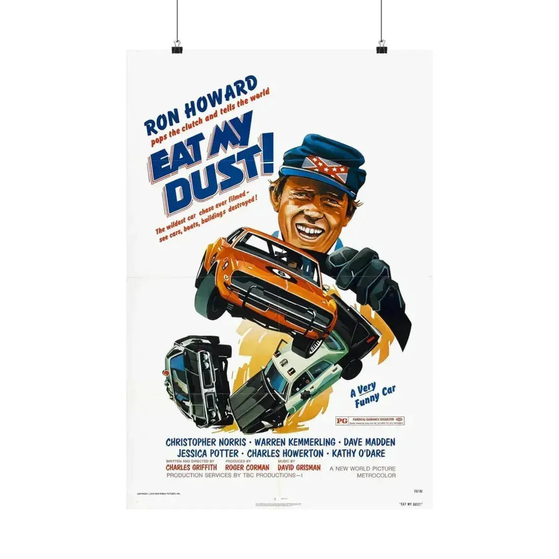EAT MY DUST 1976 - Paper Movie Poster 20″ x 30″ Matte - The Sticker Space