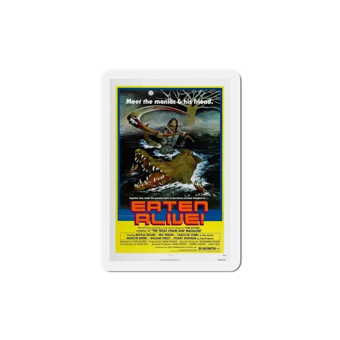 Eaten Alive 1976 Movie Poster Refrigerator Magnet 5 Inch - The Sticker Space
