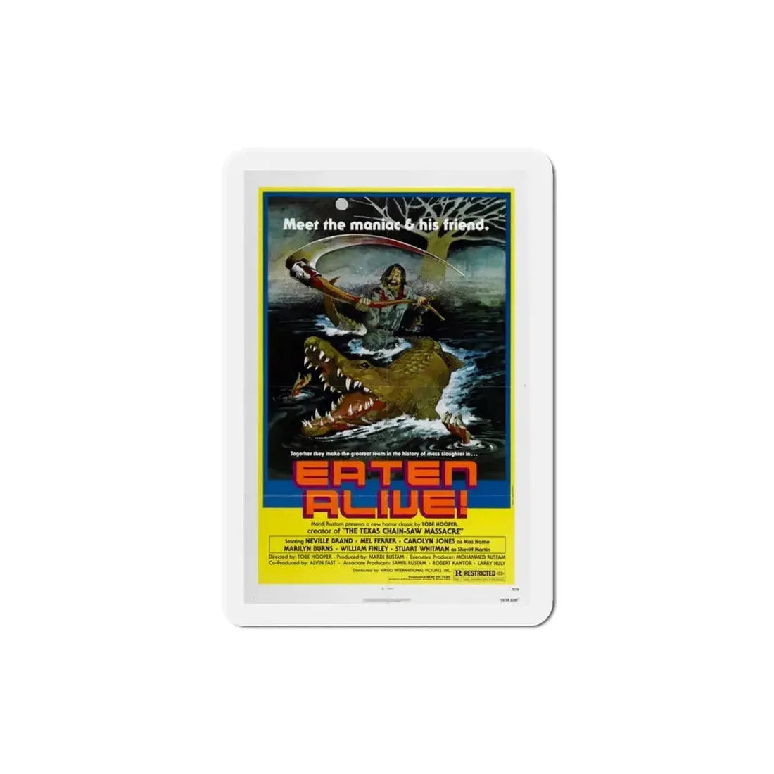 Eaten Alive 1976 Movie Poster Refrigerator Magnet - The Sticker Space