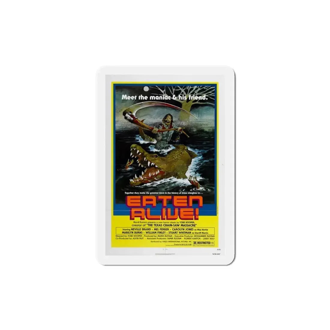 Eaten Alive 1976 Movie Poster Refrigerator Magnet - The Sticker Space