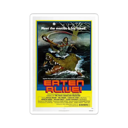 Eaten Alive 1976 Movie Poster - STICKER Vinyl Kiss-Cut Decal 4 Inch White - The Sticker Space
