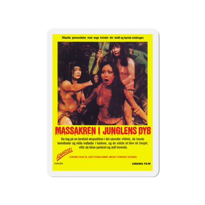 EATEN ALIVE (DANISH) 1976 Movie Poster - Die-Cut Magnet-4" x 4"-The Sticker Space