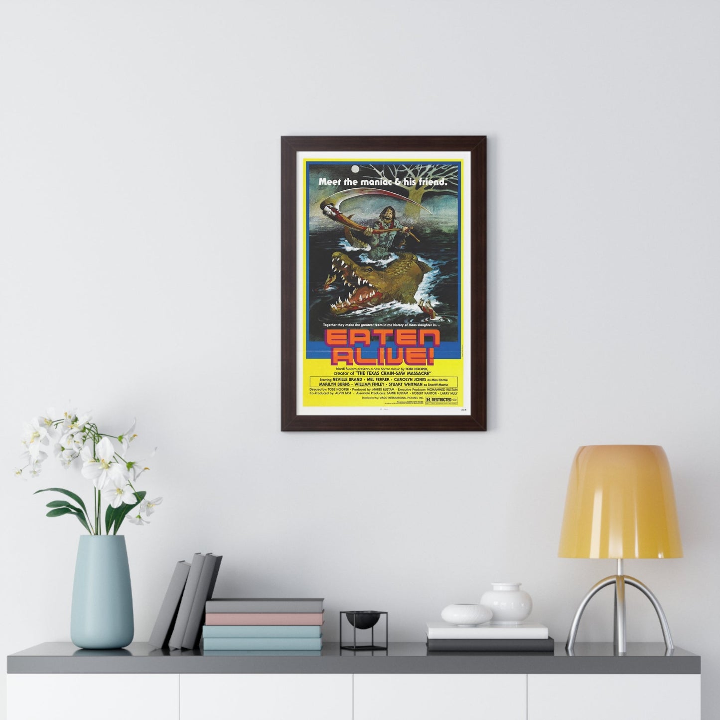 EATEN ALIVE (DEATH TRAP) 1976 - Framed Movie Poster-The Sticker Space