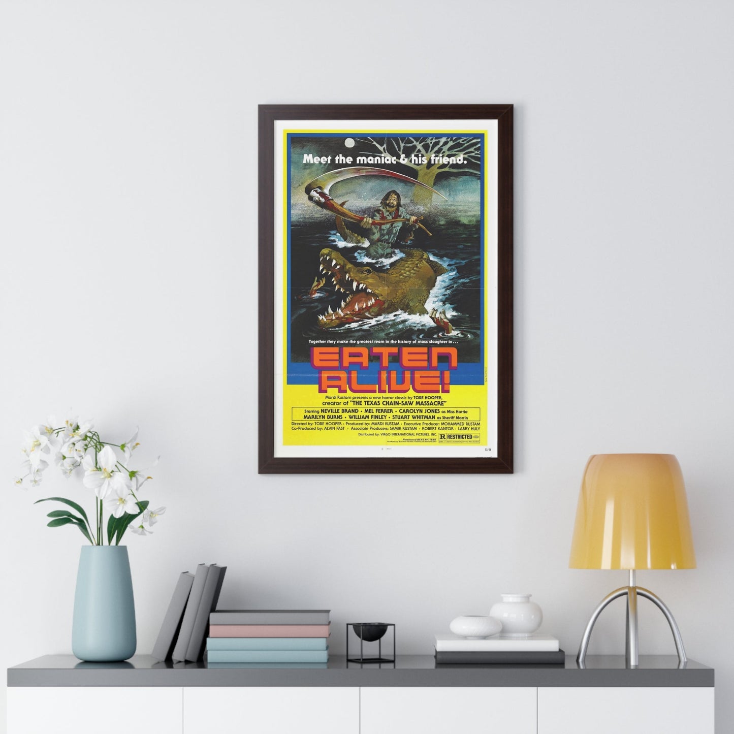 EATEN ALIVE (DEATH TRAP) 1976 - Framed Movie Poster-The Sticker Space