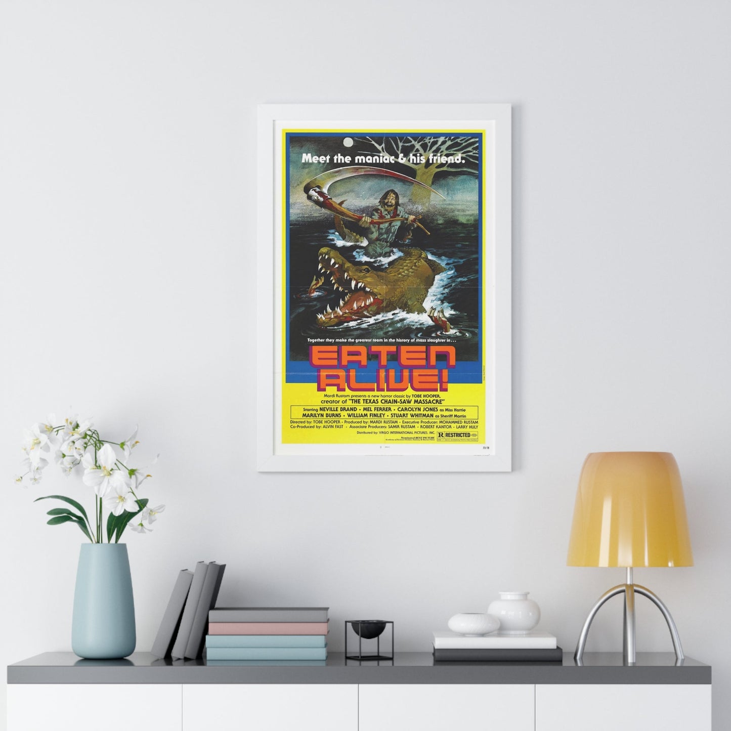 EATEN ALIVE (DEATH TRAP) 1976 - Framed Movie Poster-The Sticker Space