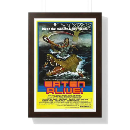 EATEN ALIVE (DEATH TRAP) 1976 - Framed Movie Poster - The Sticker Space