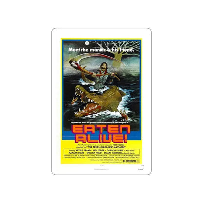 EATEN ALIVE (DEATH TRAP) 1976 Movie Poster STICKER Vinyl Die-Cut Decal 6 Inch - The Sticker Space