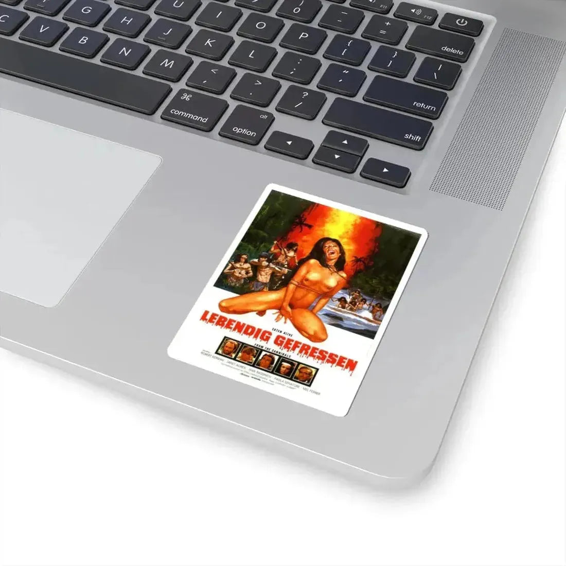 EATEN ALIVE (GERMAN) 1976 Movie Poster - STICKER Vinyl Kiss-Cut Decal - The Sticker Space