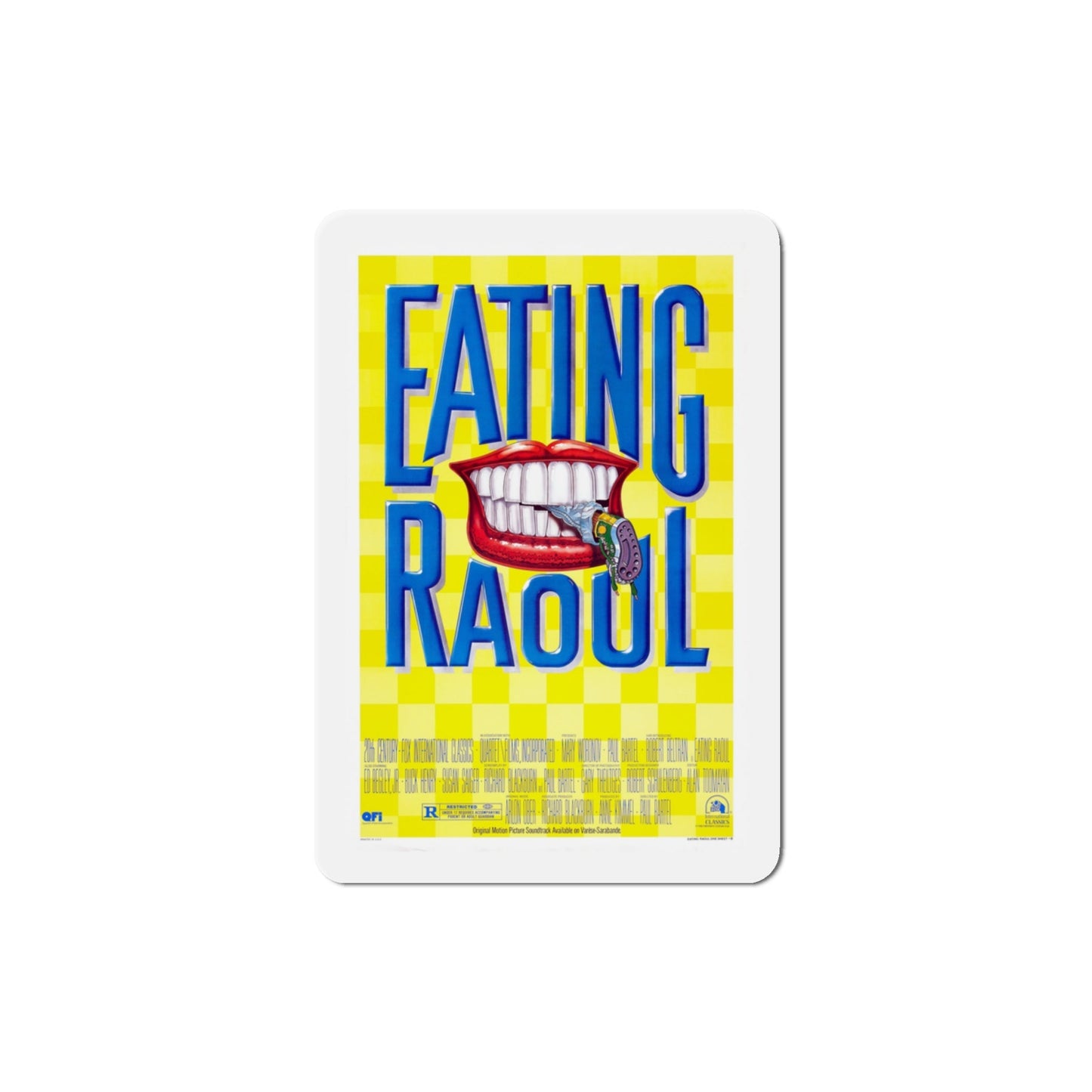 Eating Raoul 1982 Movie Poster Die-Cut Magnet-3" x 3"-The Sticker Space